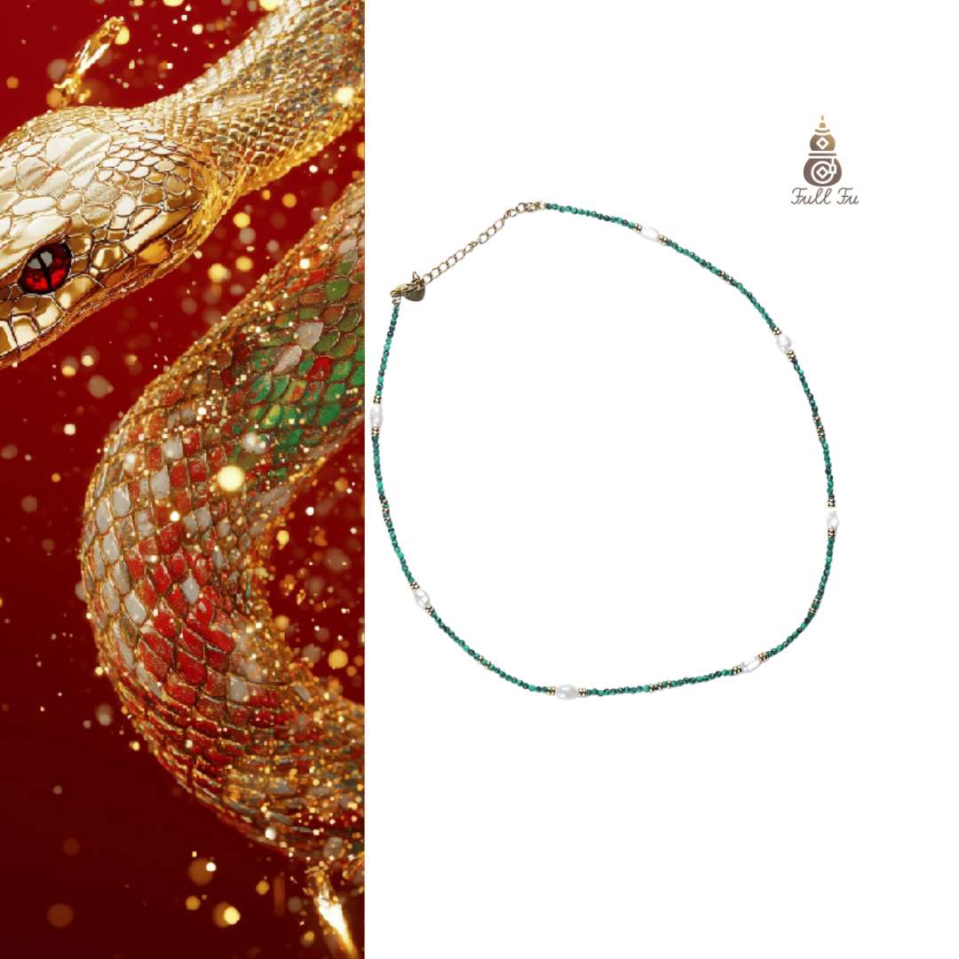 Collana di perle turchesi lunghe Xiao Qing