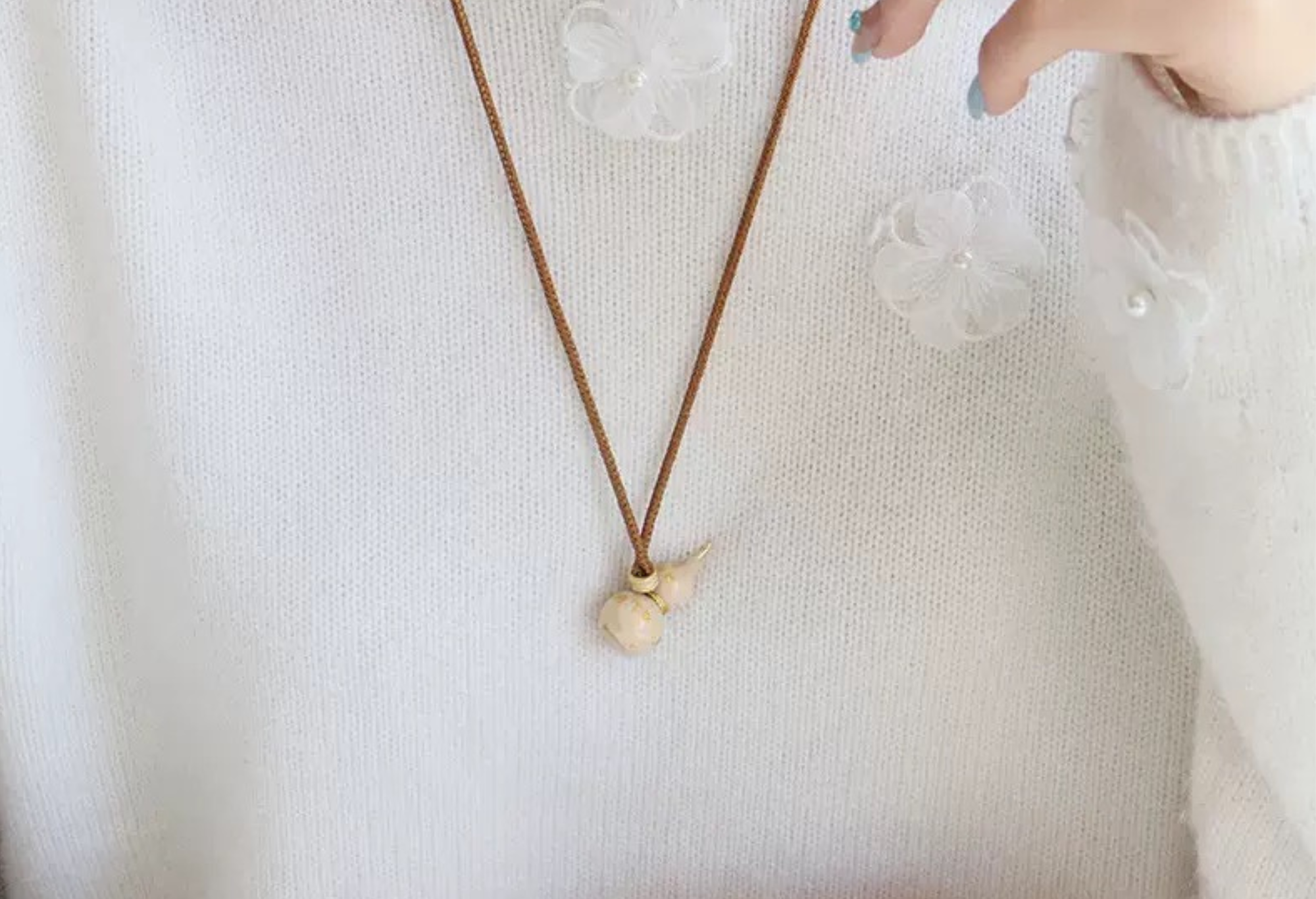 New Chinese Enamel Color Mini Gourd Necklace