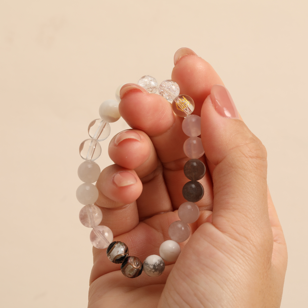 Five Elements Metal——White crystal bracelet