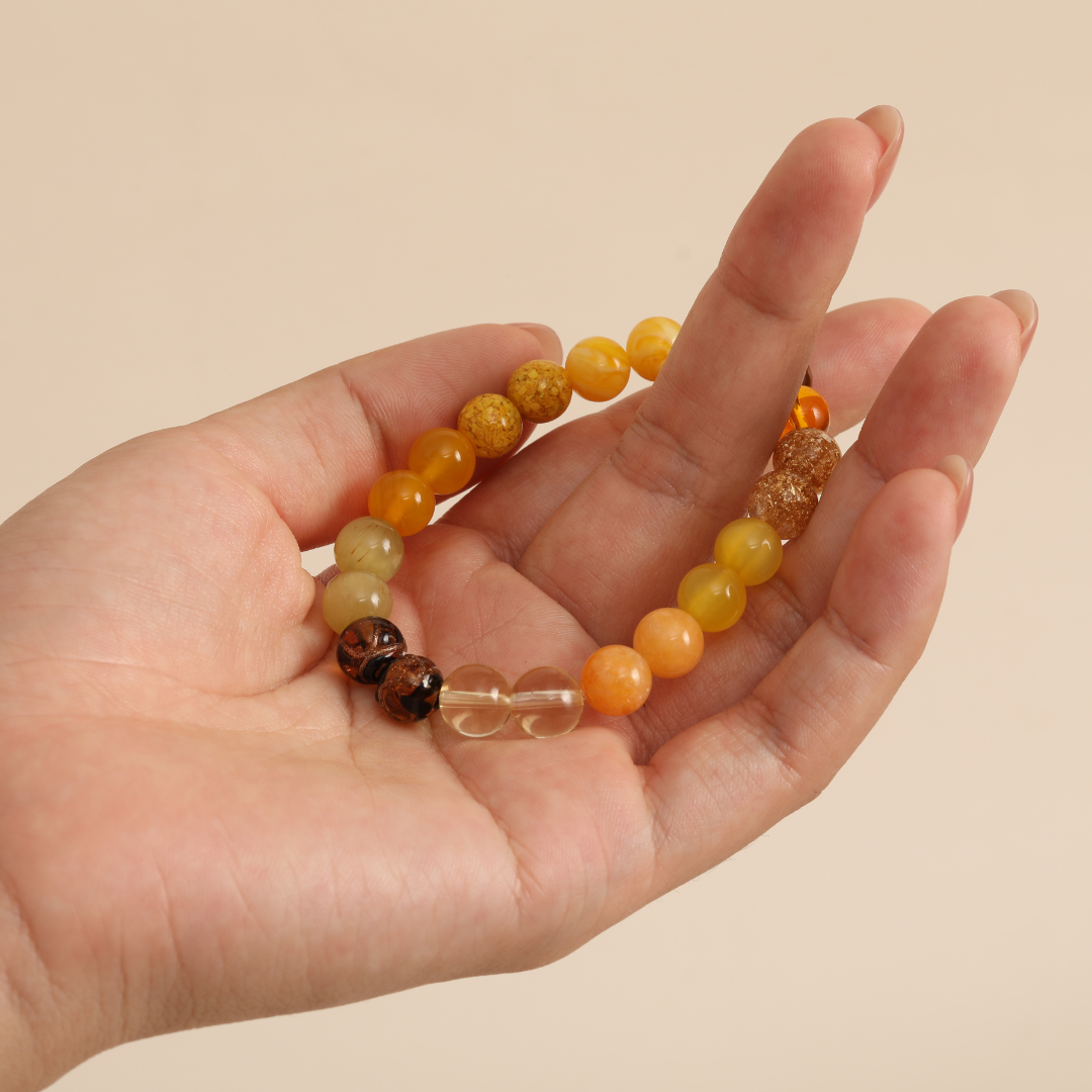 Five-Element Earth——Yellow crystal bracelet