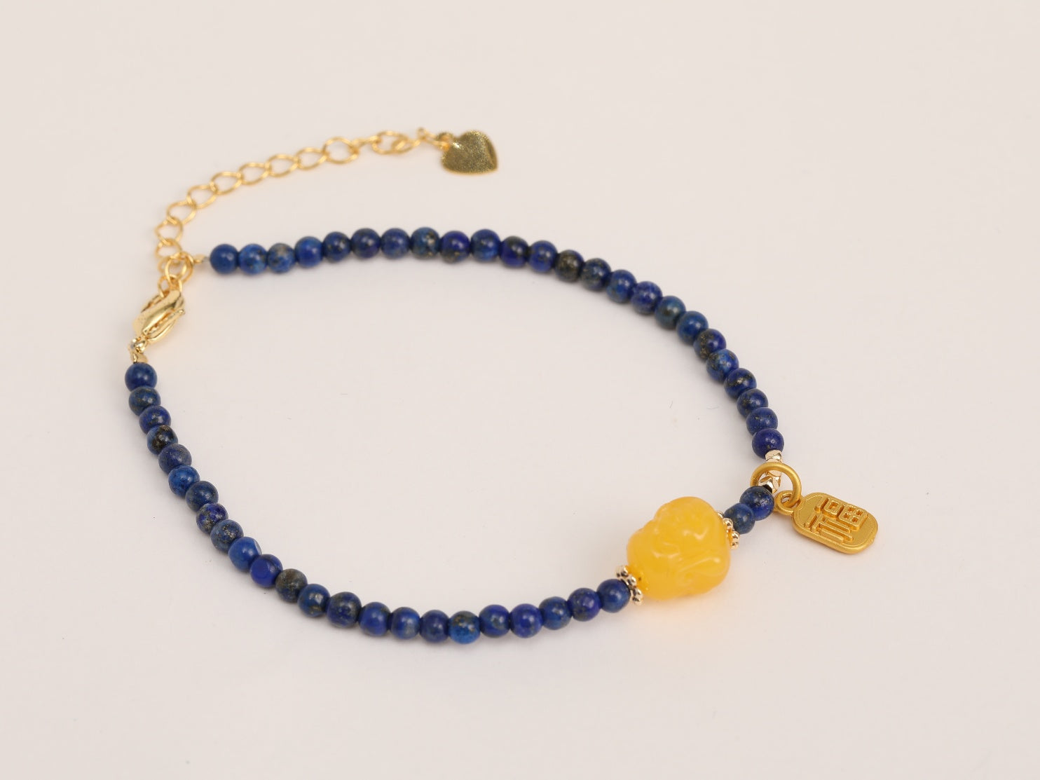 Braccialetti della fortuna in lapislazzuli Mimi Golden Cup