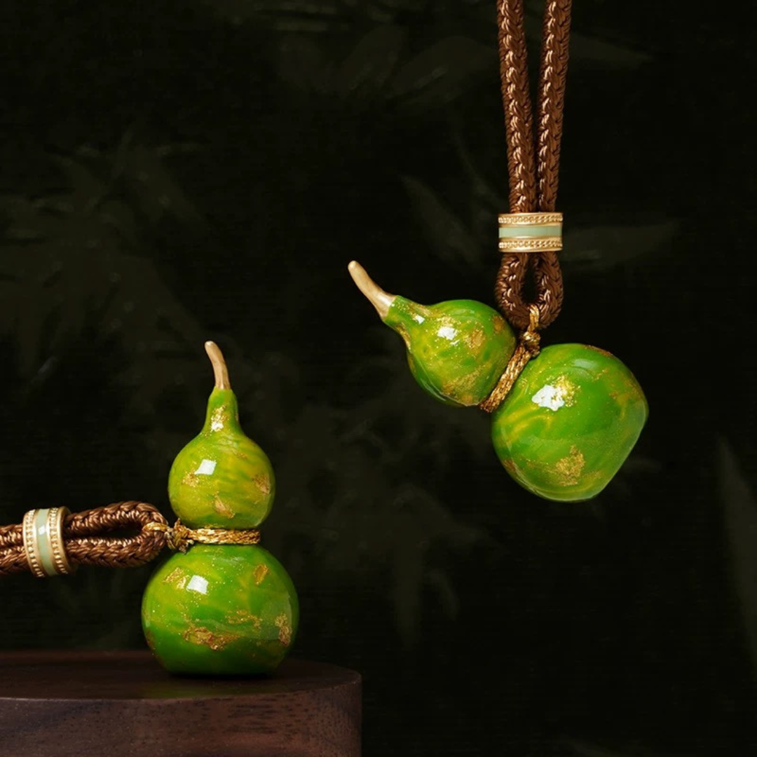 New Chinese Enamel Color Mini Gourd Necklace