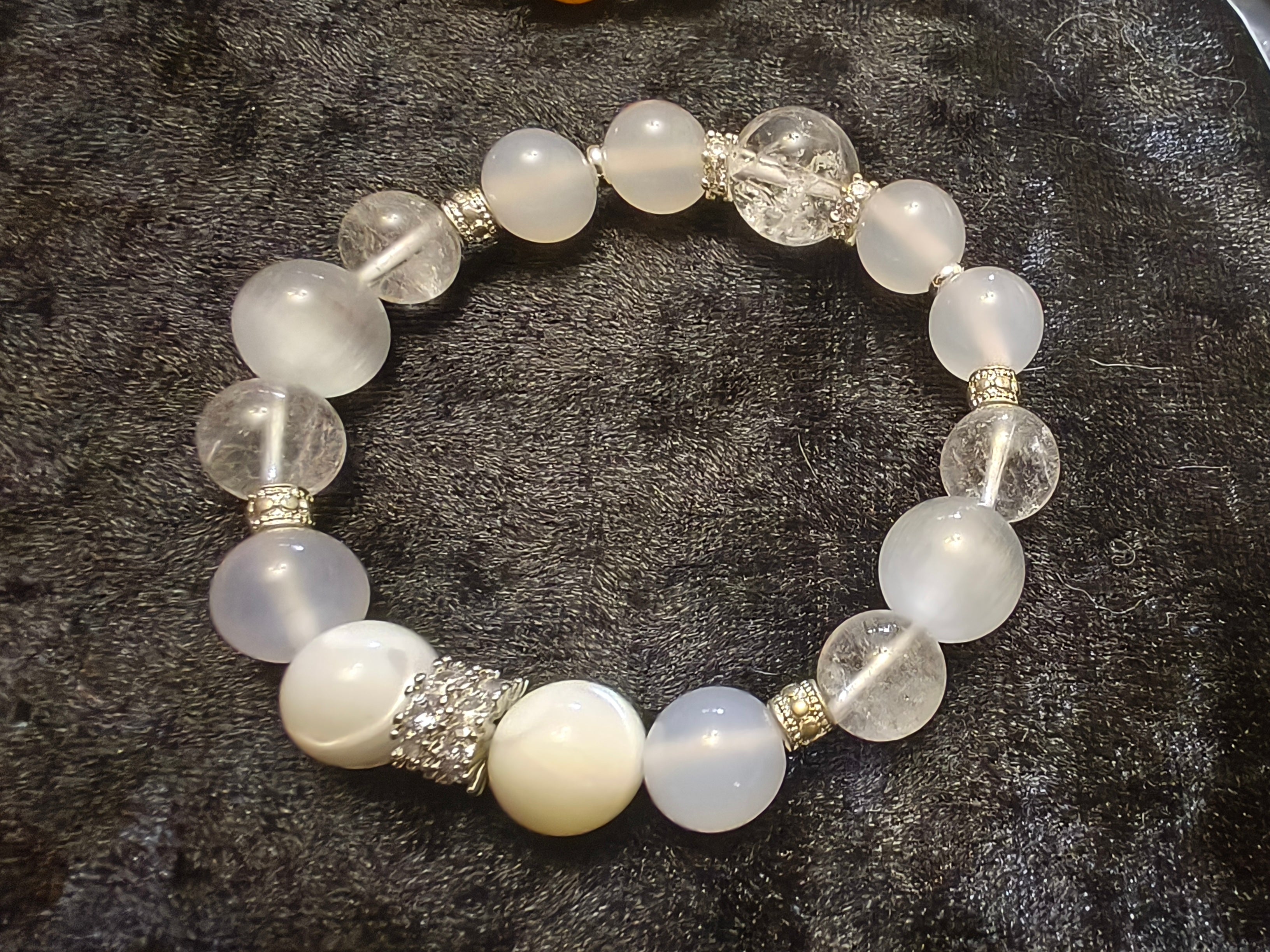 Five Elements Metal——White crystal bracelet
