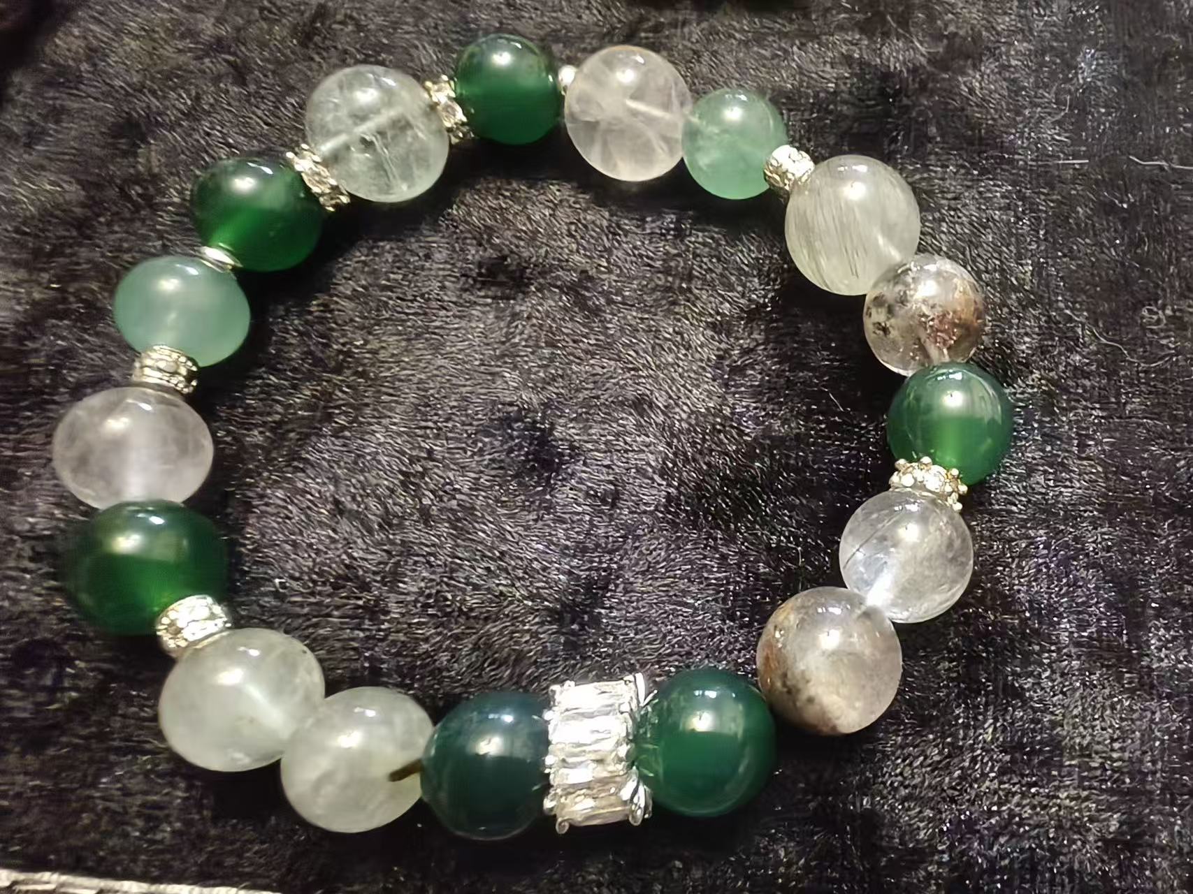 Five Elements Wood——Green crystal bracelet