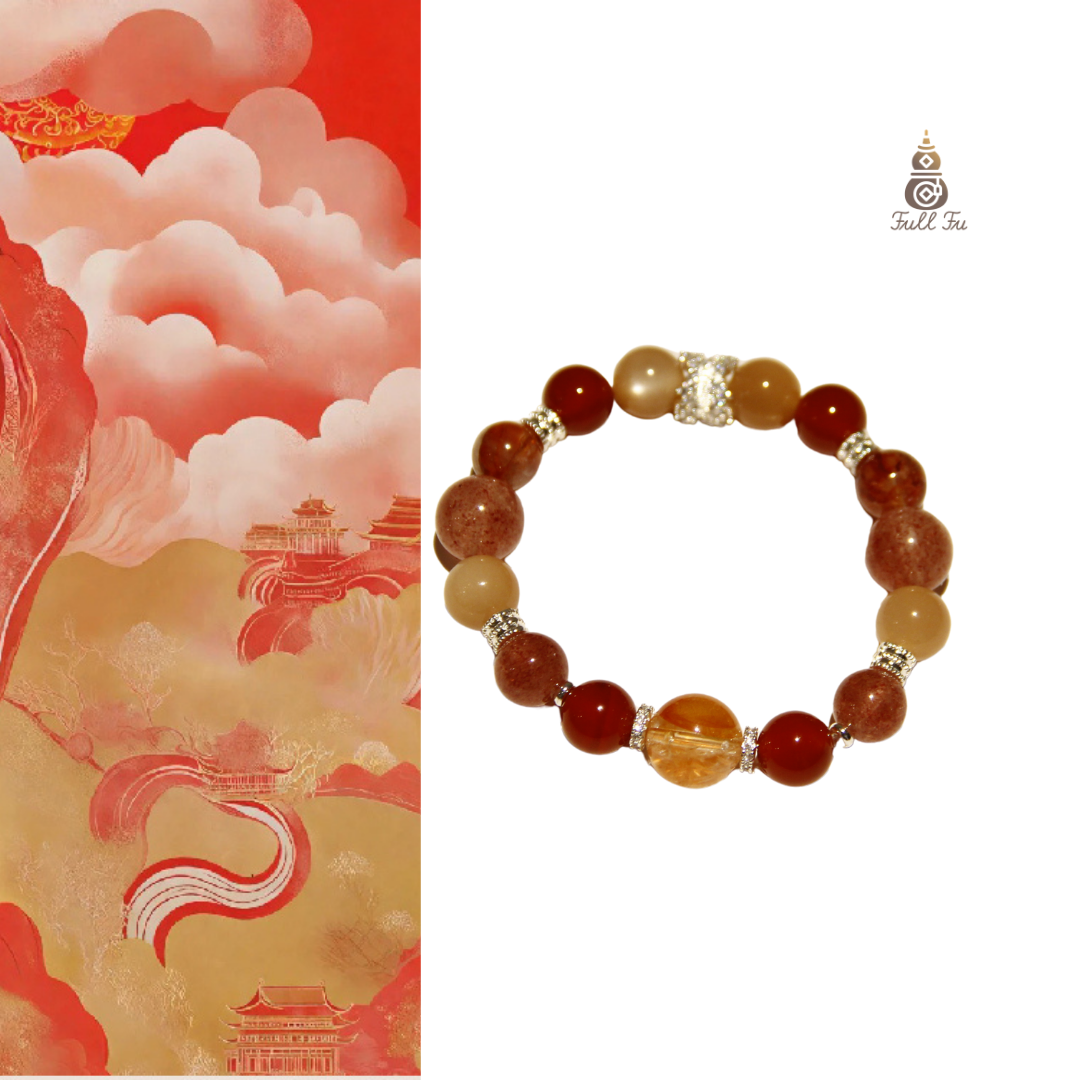 Peach blossom luck attracts fate bracelets