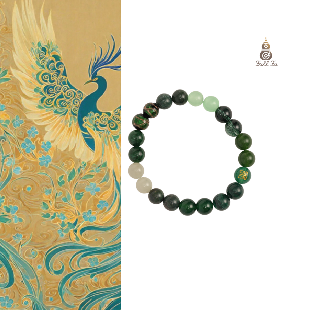 Five Elements Wood——Green crystal bracelet