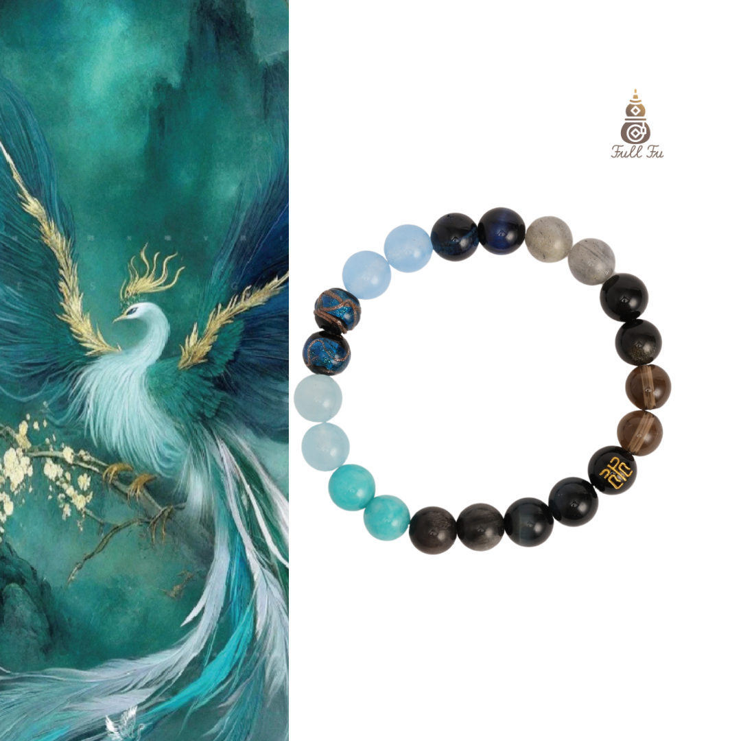 Five Elements Water——Blue crystal bracelet: