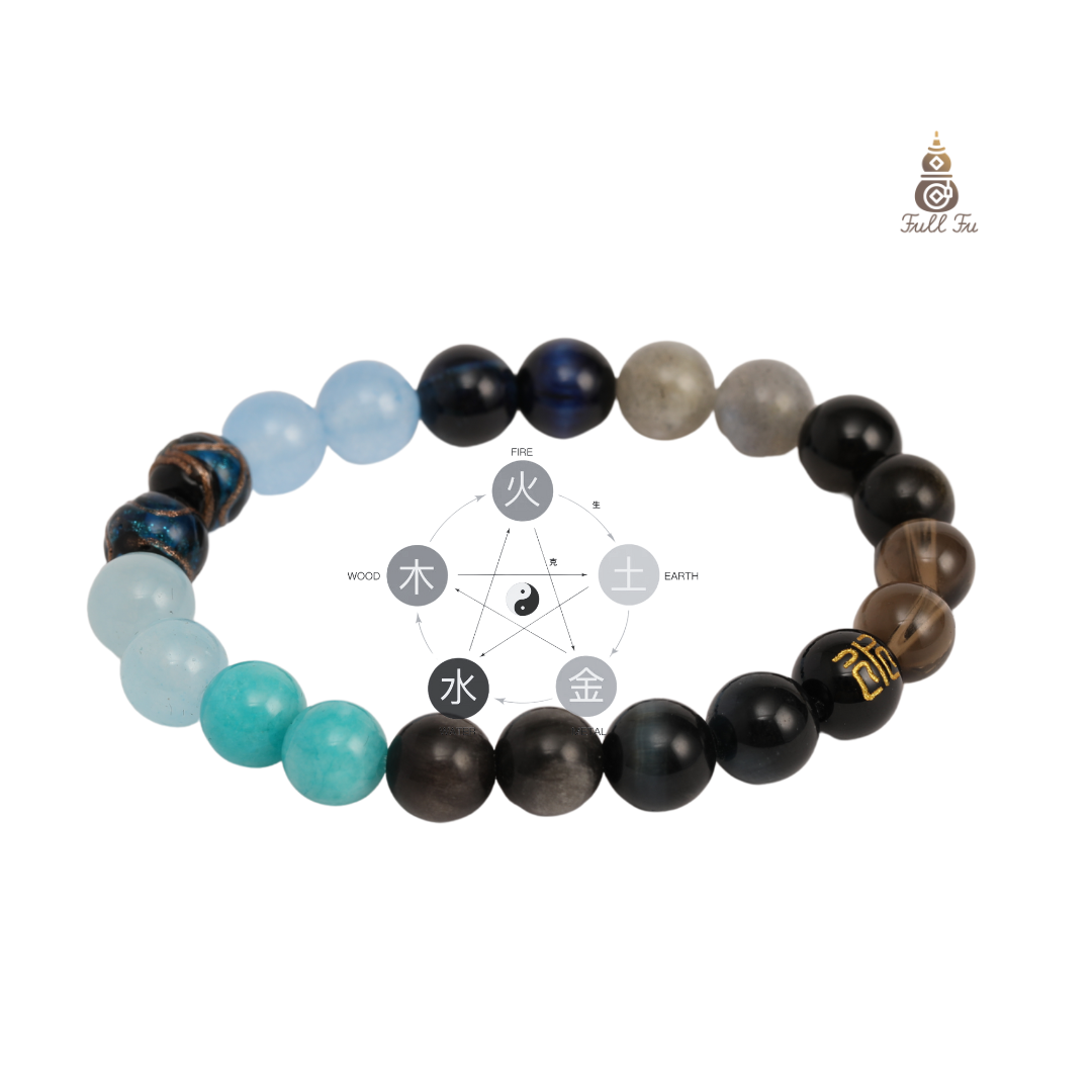 Five Elements Water——Blue crystal bracelet: