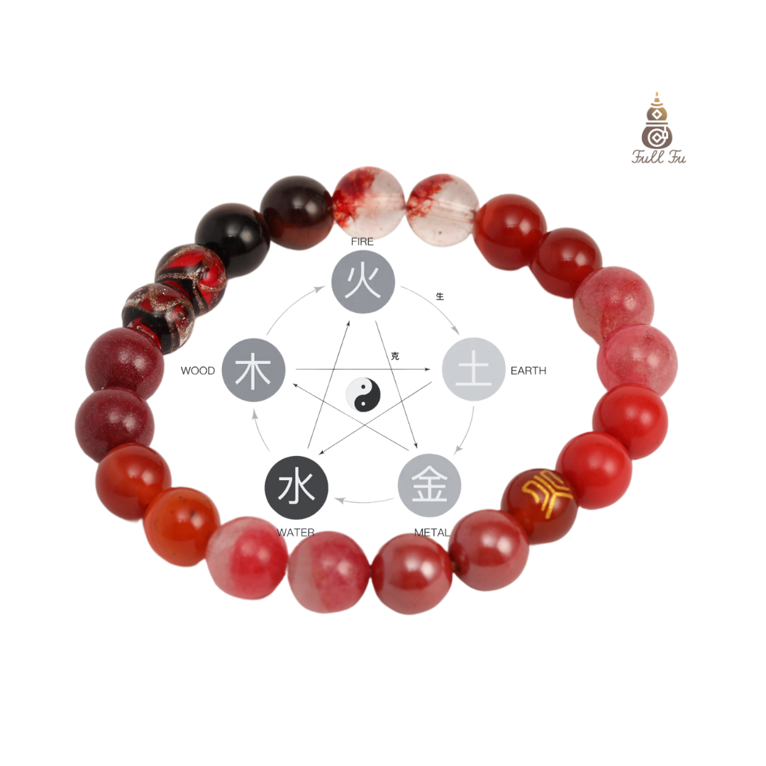 Five Elements Fire——Red crystal bracelet