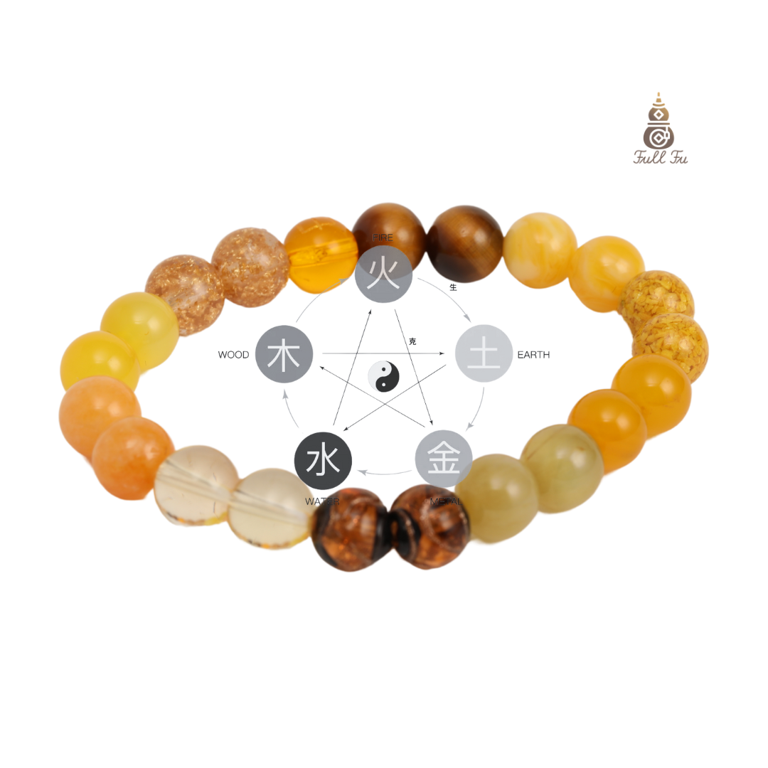 Five-Element Earth——Yellow crystal bracelet