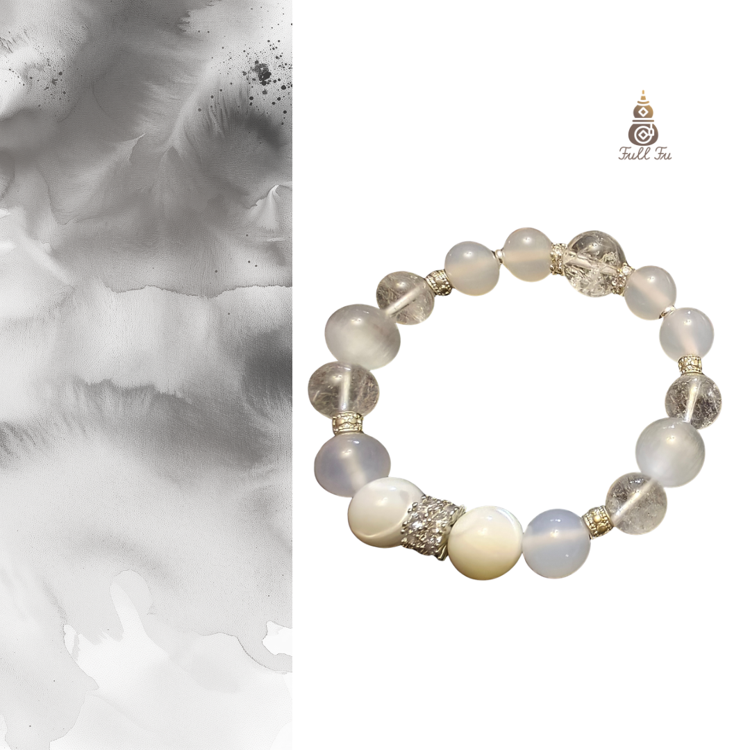 Five Elements Metal——White crystal bracelet