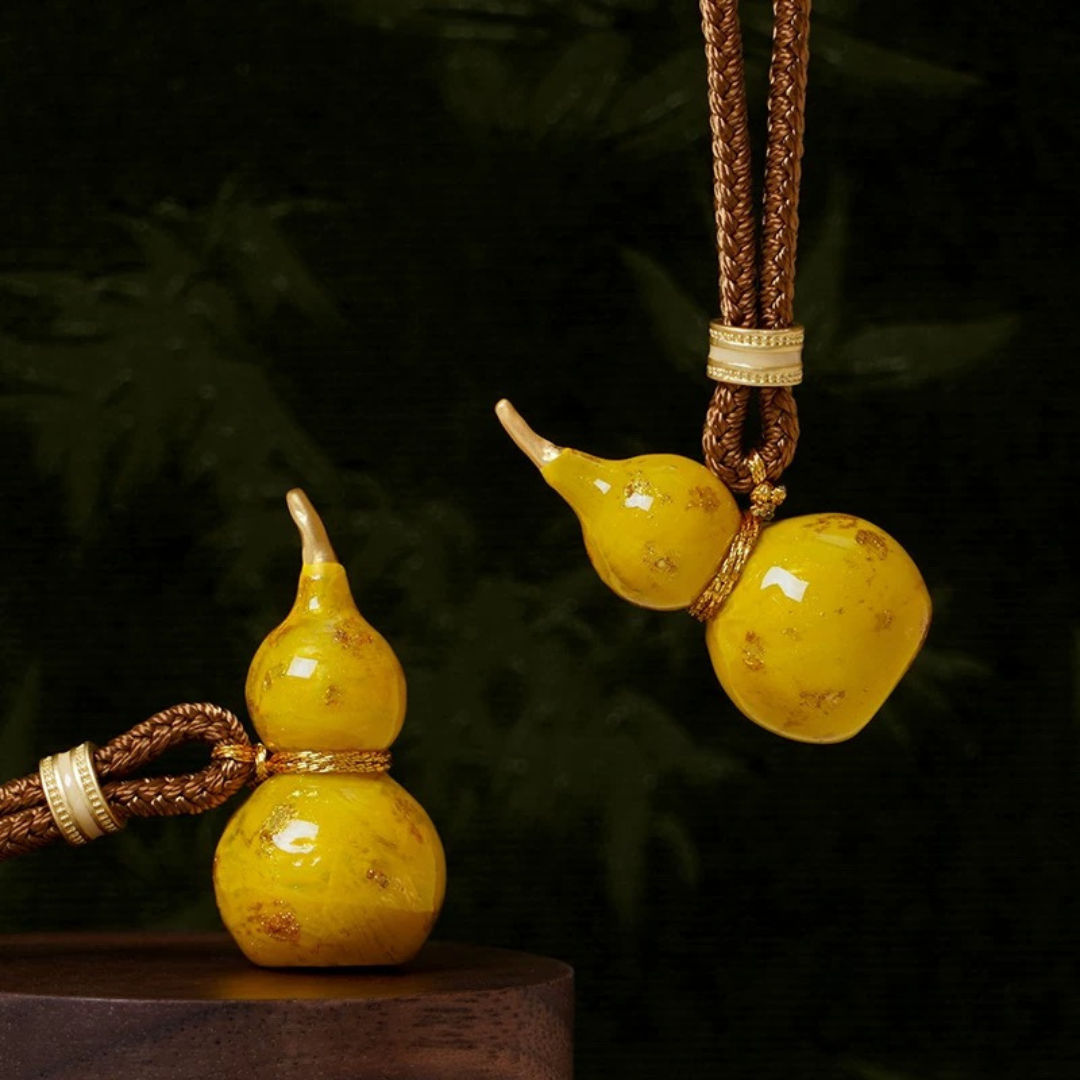New Chinese Enamel Color Mini Gourd Necklace