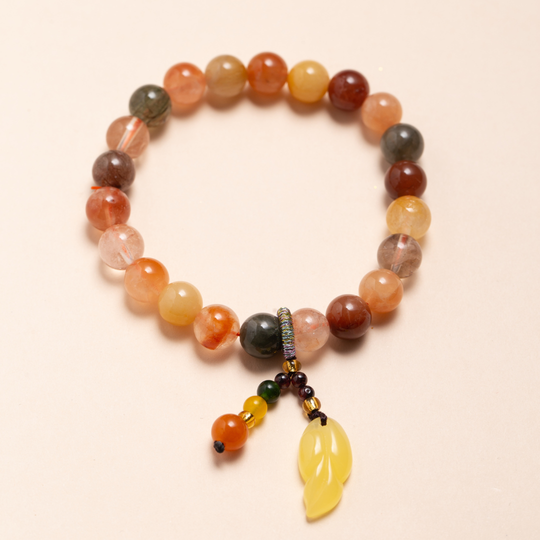 Full Fu Rutilated Quartz Lucky Bracelet