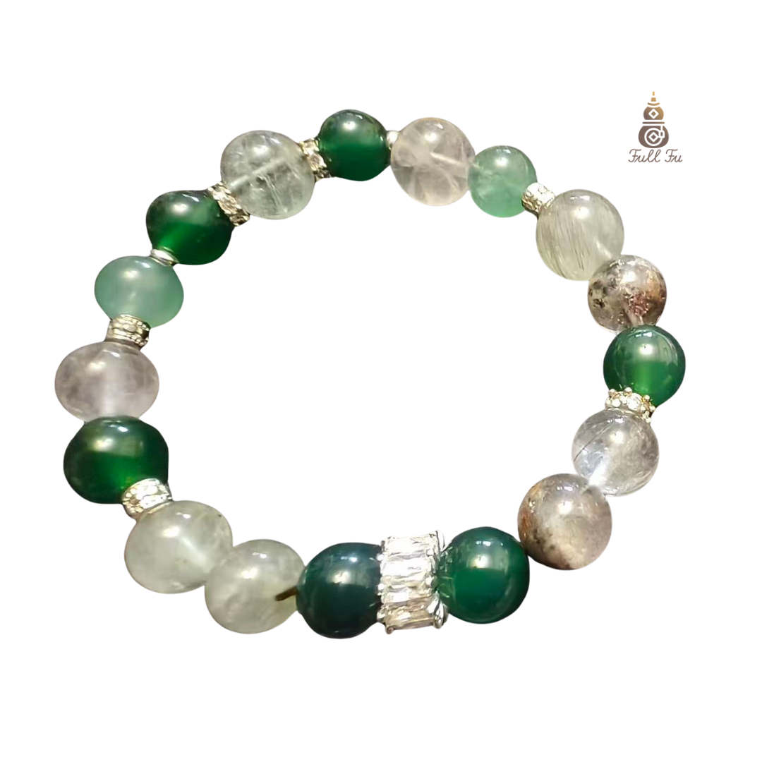Five Elements Wood——Green crystal bracelet