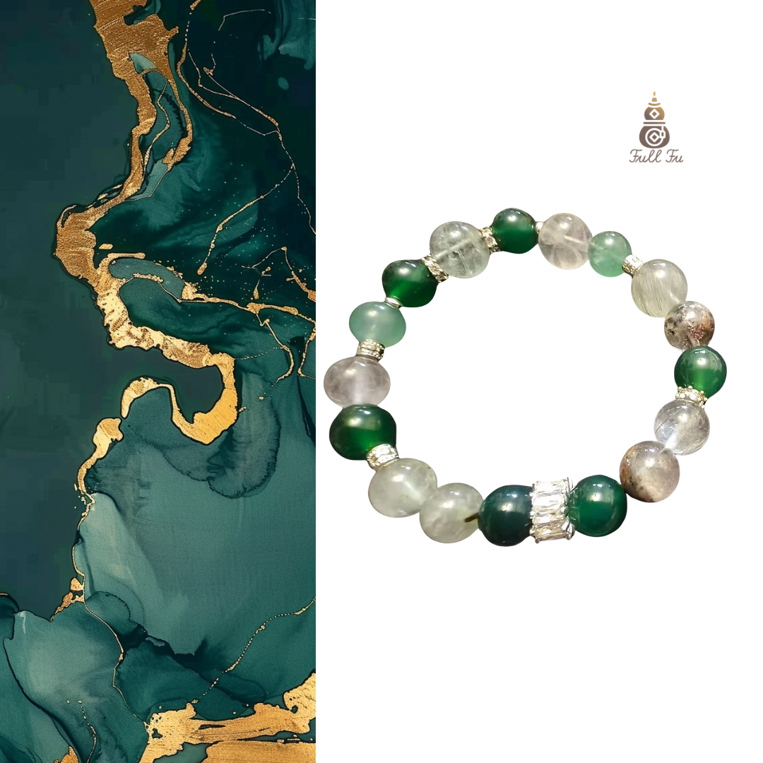Five Elements Wood——Green crystal bracelet