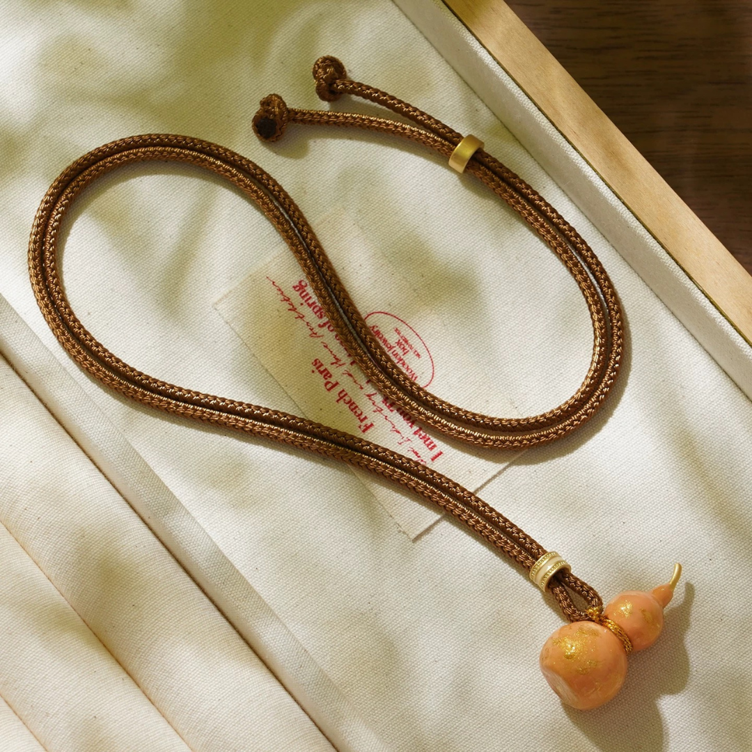 New Chinese Enamel Color Mini Gourd Necklace