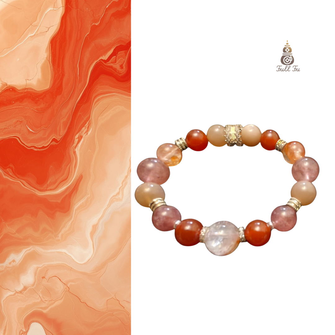 Five Elements Fire——Red crystal bracelet