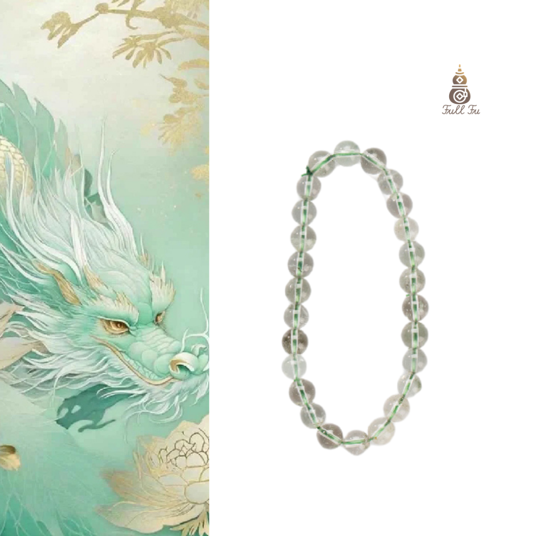 Bracciale in cristallo verde fortuna