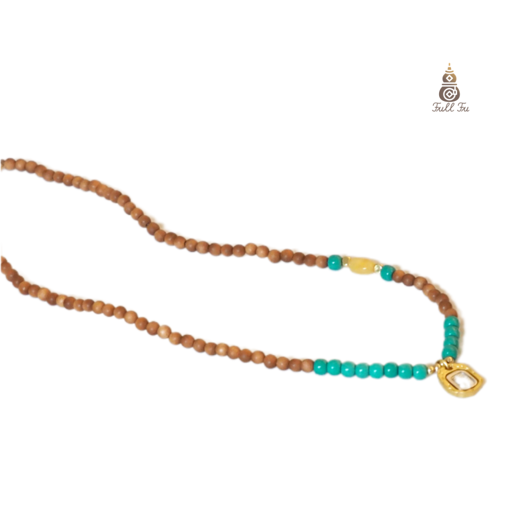Zaki Ram Guardian Necklace Whispering Energy of Sandalwood and Beeswax