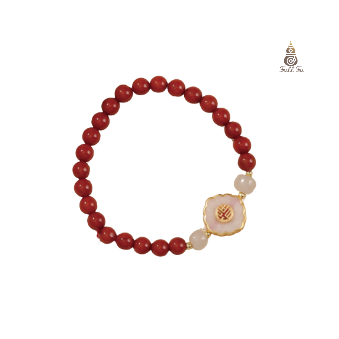 Red Agate Chalcedony Blessing Bracelet