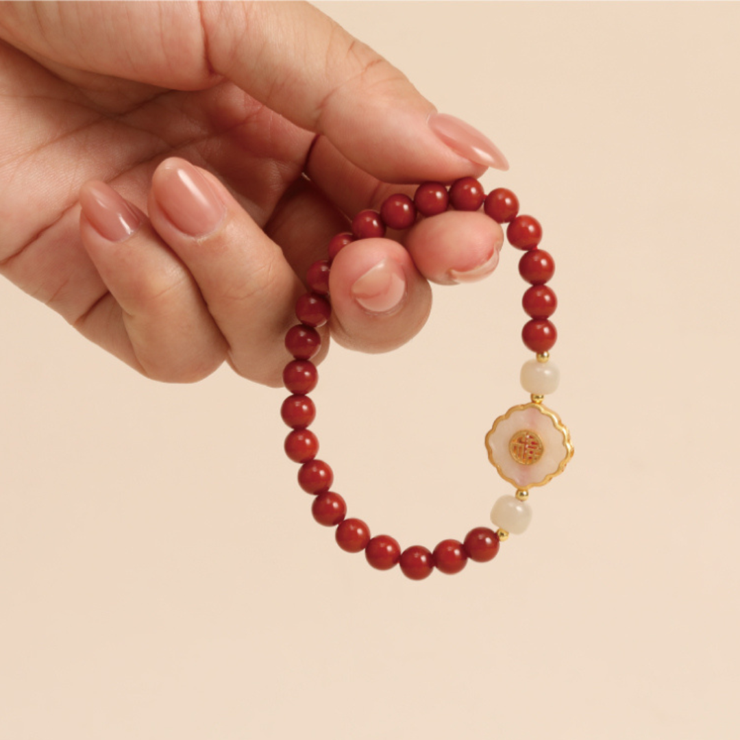 Red Agate Chalcedony Blessing Bracelet