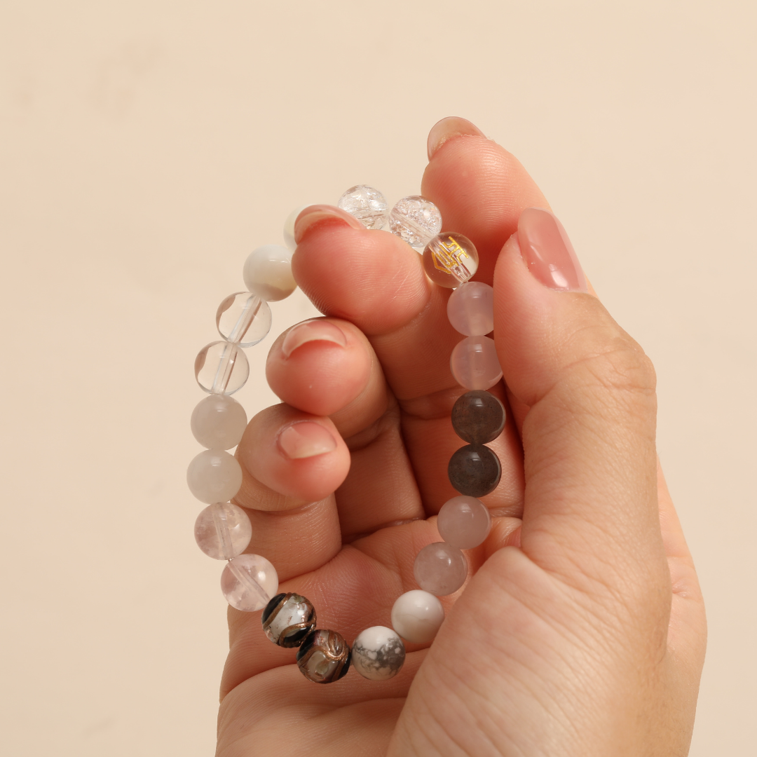 Five Elements Metal——White crystal bracelet